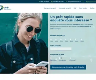 Pretsansenquete.ca(Prêt de 300 $ à$) Screenshot