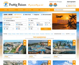 Prettigreizen.nl(Prettige all inclusive zonvakanties naar Turkije en last minute reizen boekt u bij Prettig Reizen) Screenshot