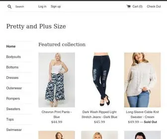 Prettyandplussize.com(Affordable plus size women’s clothing) Screenshot