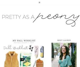 Prettyasapeony.com(Pretty as a peony) Screenshot