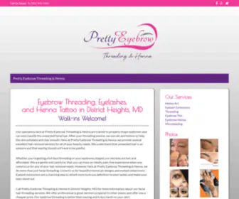 Prettyeyebrow.com(Pretty Eyebrow Threading & Henna) Screenshot