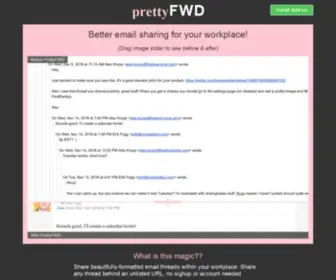 Prettyfwd.com(PrettyFWD) Screenshot