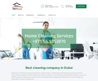 Prettyhomeuae.com(Cleaning Services Dubai) Screenshot