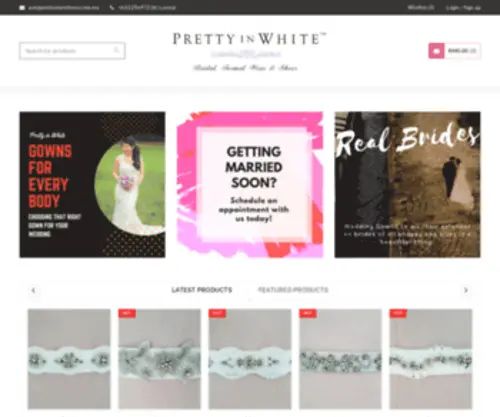 Prettyinwhite.com.my(Pretty In White) Screenshot