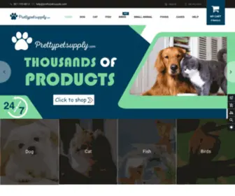 Prettypetsupply.com(Pretty pet supplies for our pretty pets) Screenshot