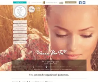 Prettypleaseny.com(Facial Spa specializing in Organic Skincare) Screenshot