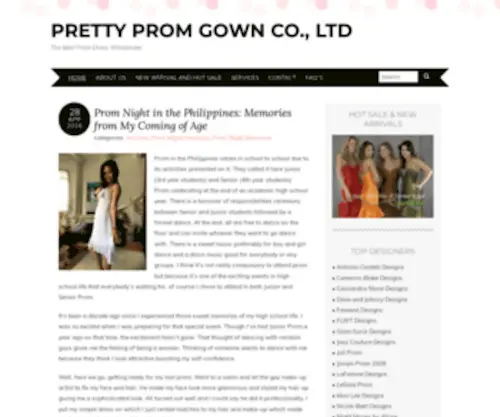 PrettypromGown.com(Prom dresses) Screenshot