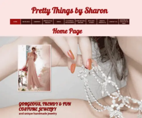 Prettythingsbysharon.com(Home Page) Screenshot