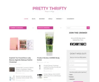 Prettythrifty.com(A Frugal Fashion & Budget Beauty Blog) Screenshot