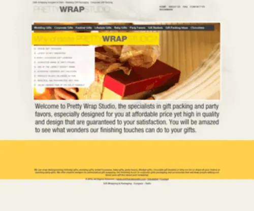 Prettywrapstudio.com(Gifts Wrapping Gurgaon) Screenshot