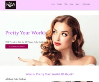 Prettyyourworld.com(Color Analysis from Pretty Your World will make life so much easier) Screenshot