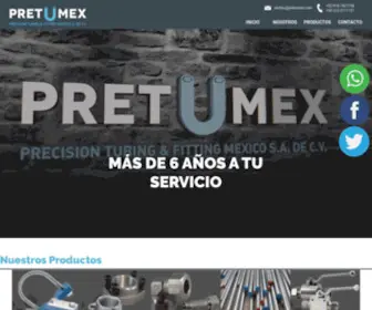 Pretumex.com(Venta de Productos para Sistemas Oleodinámicos) Screenshot