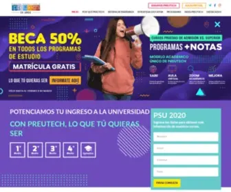 Preuniversitariopreutech.cl(Cursos preuniversitarios 2022) Screenshot