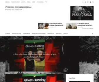 Preuvesduparanormal.fr(PREUVES DU PARANORMAL) Screenshot