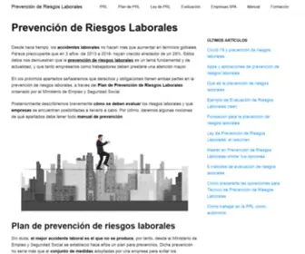 Prevencion-Riesgoslaborales.com(Consulta toda la información sobre Prevención de Riesgos Laborales) Screenshot