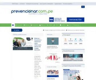 Prevencionar.com.pe(Prevención de riesgos laborales y seguridad laboral) Screenshot