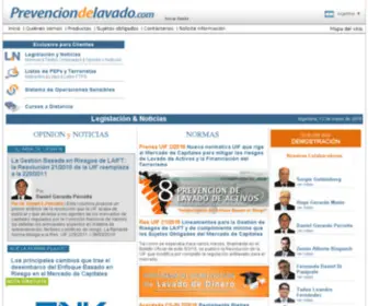 Prevenciondelavado.com(Prevención) Screenshot