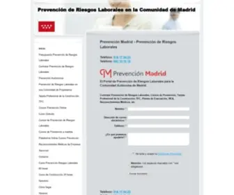 Prevencionmadrid.es(Prevención) Screenshot