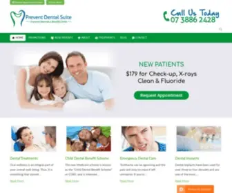 Preventdentalsuite.com.au(Dental Clinic in Kallangur) Screenshot