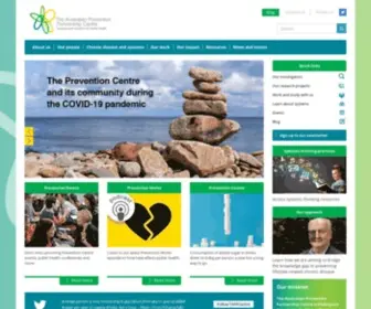 Preventioncentre.org.au(The Australian Prevention Partnership Centre) Screenshot