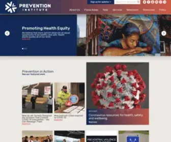 Preventioninstitute.org(Prevention Institute) Screenshot