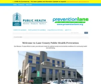 Preventionlane.org(Prevention Lane) Screenshot