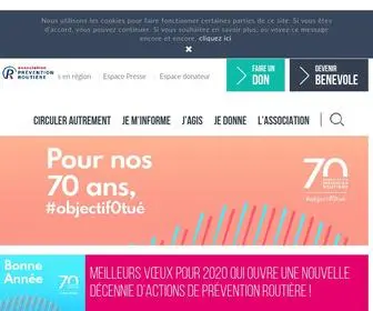 Preventionroutiere.asso.fr(Association Pr) Screenshot