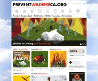 Preventwildfireca.org(Ready for Wildfire) Screenshot