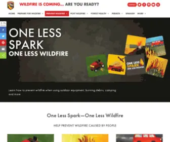 Preventwildfiresca.org(Ready for Wildfire) Screenshot