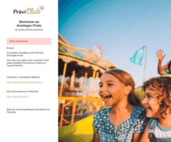 Previclub-Avantagesprives.fr(Connexion) Screenshot