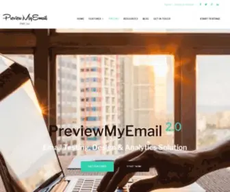 Previewmyemail.com(Email design preview) Screenshot