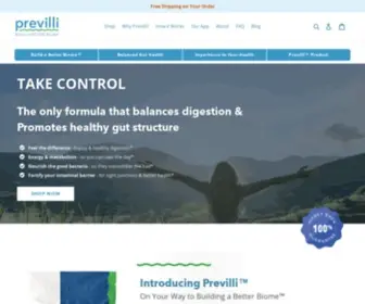 Previlli.com(Beyond Probiotics) Screenshot