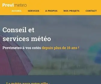 Previmeteo.com(Services et données météo sur mesures) Screenshot