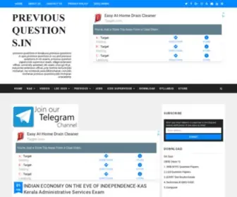 Previousquestions.in(PreviousQuestions) Screenshot