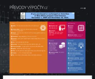 Prevody-Vypocty.cz(Převody) Screenshot