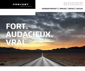 Prevostjob.com(Un site utilisant WordPress) Screenshot