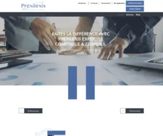 Prexilexis.com(Concentrez-vous sur votre activité en toute tranquilité. Le cabinet conseil) Screenshot