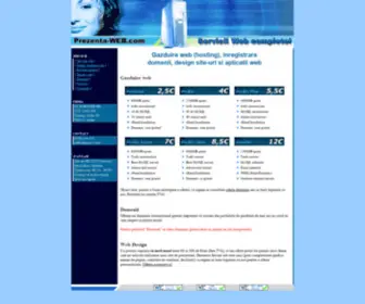 Prezenta-Web.com(Gazduire (hosting)) Screenshot