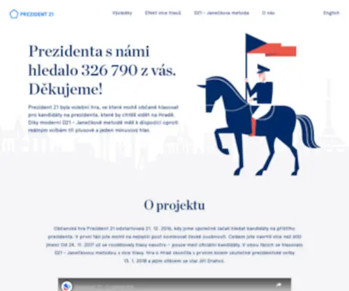 Prezident21.cz(Prezident 21) Screenshot