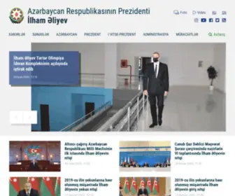 Prezident.gov.az(Azərbaycan) Screenshot