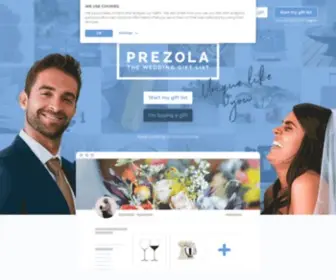 Prezola.com(The Wedding Gift List) Screenshot