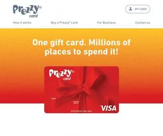 Prezzycard.co.nz(Prezzy® card) Screenshot