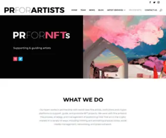 Prfornfts.com(PR FOR NFTs) Screenshot