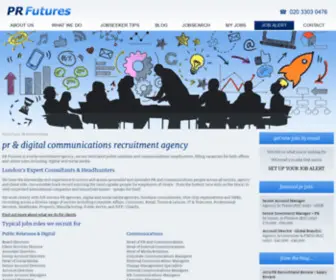 Prfutures.co.uk(PR Futures) Screenshot