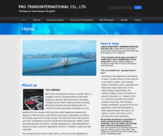 PRGtransintl.com(prgtransintl) Screenshot