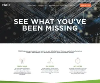 PRGX.com(Home) Screenshot