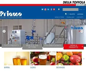 Priamosrl.com(Priamo Food Technologies) Screenshot