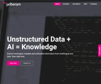 Priberam.pt(Machine Learning and Natural Language Processing) Screenshot