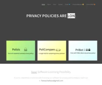 Pribot.org(AI-powered Privacy Policies) Screenshot