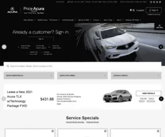 Priceacura.com(Priceacura) Screenshot